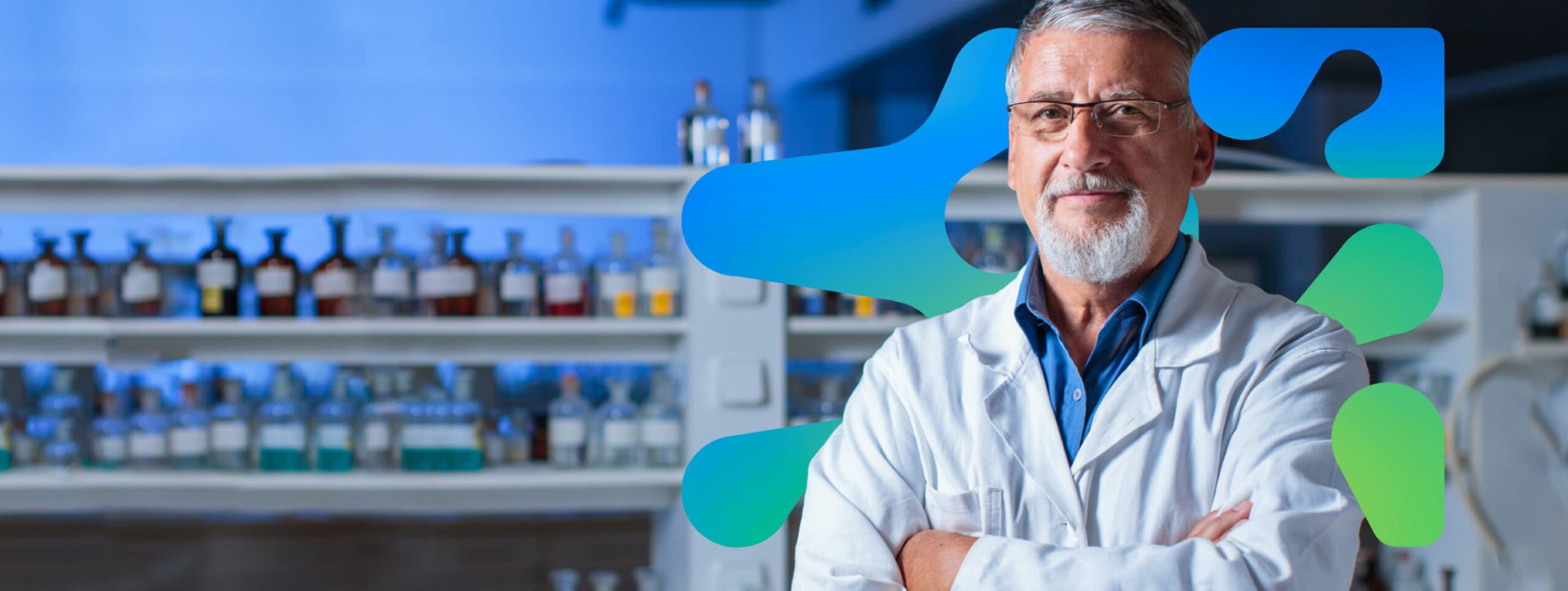 A scientist in a laboratory setting, representing GBI's team